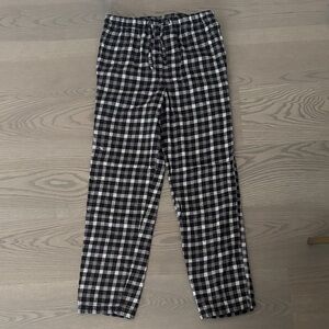 Black & White Plaid Men's Lounge Pants